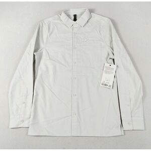 Lululemon Shirt Men XS Off‎ White Masons Peak Flannel Travel Outdoor Hiking